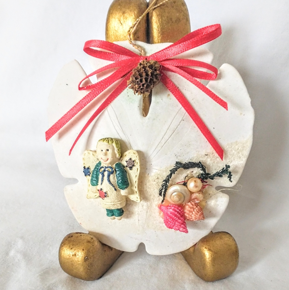 Vintage Myrtle Beach Sand Dollar Christmas Ornament
